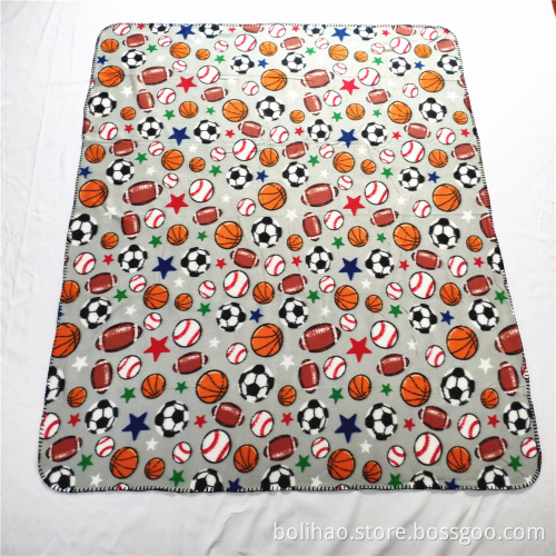 Fabrikspris 100% polyester billiga fleecefiltar i bulkfleecefilt med tryck